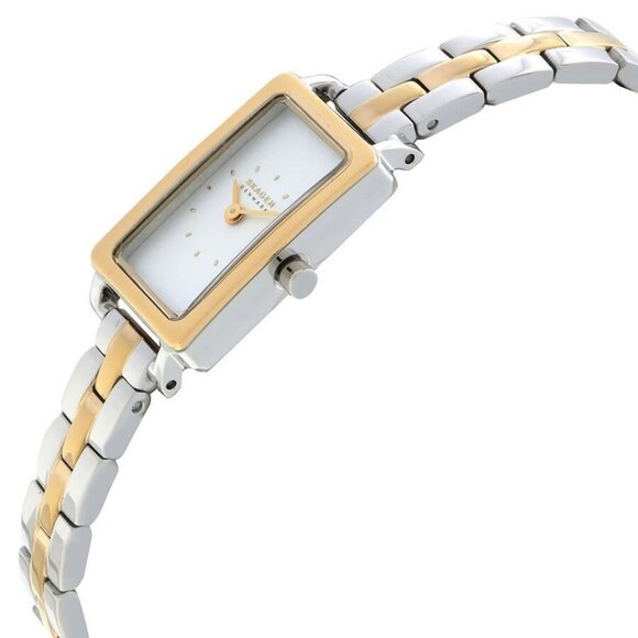 NWT Authentic Skagen Hagen Micro Quartz White Dial Women's Watch - Picture 2 of 3